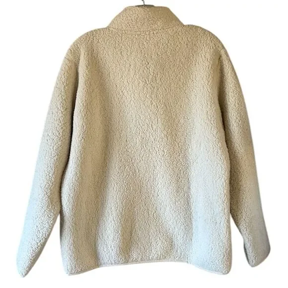 NEW Eddie Bauer Ivory Fleece Jacket - Picture 8 of 8